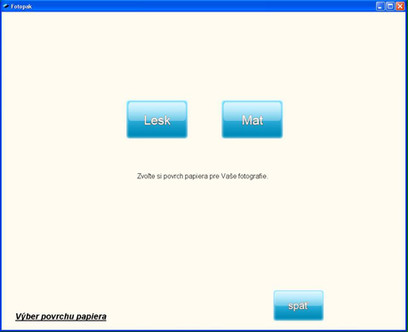 Zvolte si povrch papíru
